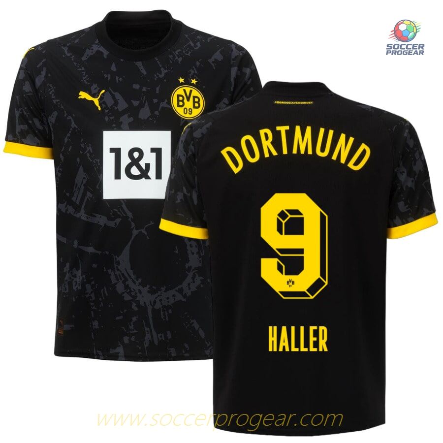 BVB Dortmund Team Shirt 2023 2024 Away Haller