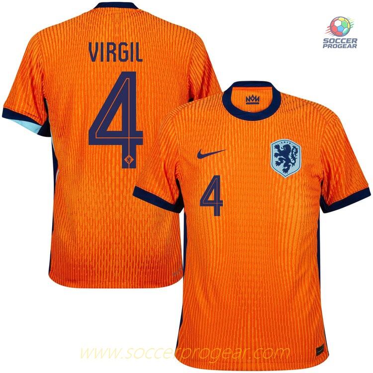 Netherlands 2024/25 Collection Home Football Jersey Virgil