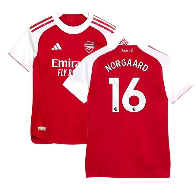 Arsenal 2025-20 Home Football Shirt Norgaard 16 Edition L M Women S