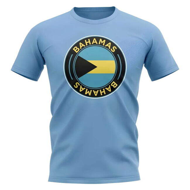 Bahamas Football Badge T-Shirt (Sky)