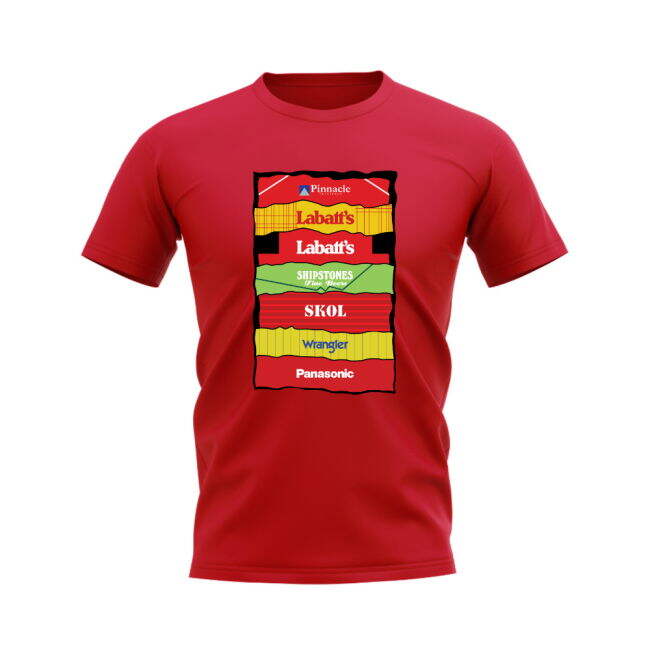 Nottingham Forest Shirt Sponsor History T-shirt (Red)