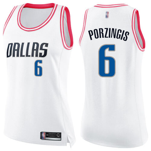 DAL Kristaps Porzingis #6 Elite 2024 Icon NBA Swingman Jersey White