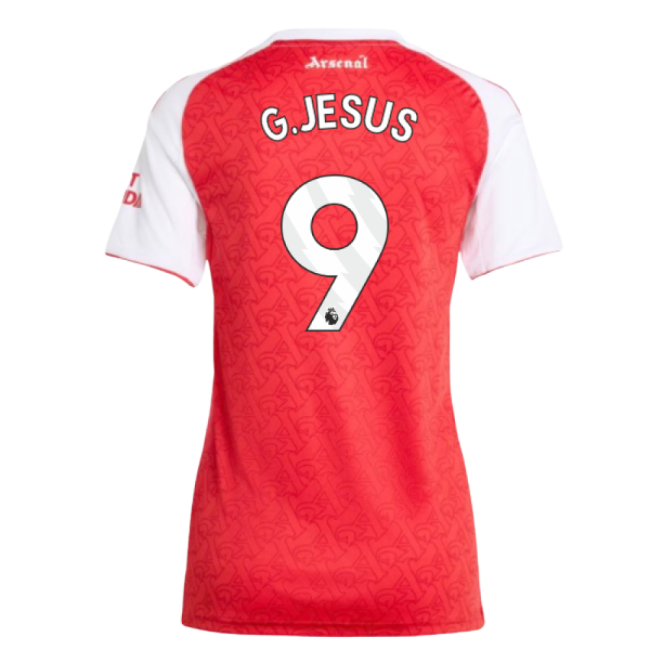 Womens Genuine 2025-2026 Arsenal Premier League Home Kit (Jesus 9)
