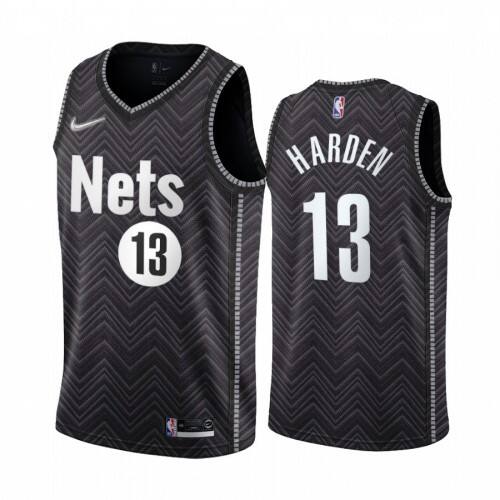 Brooklyn Brooklyn Nets #13 James Harden Black Womens NBA Swingman 2020-21 Earned Edition Jersey Womens
