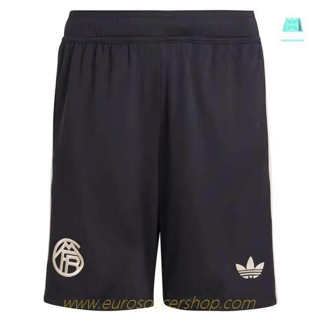 2025-2026 Bayern Munich Third Shorts (Black) - Kids