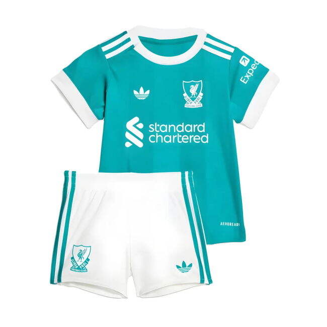 Modern Liverpool 2025-2026 Liverpool Third Baby Kit for Match Support