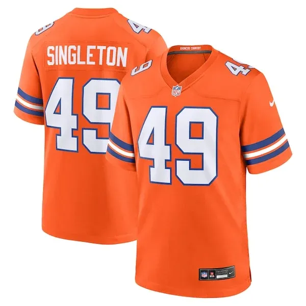 None Game NFL Jersey - Orange | High-Quality Football Apparel