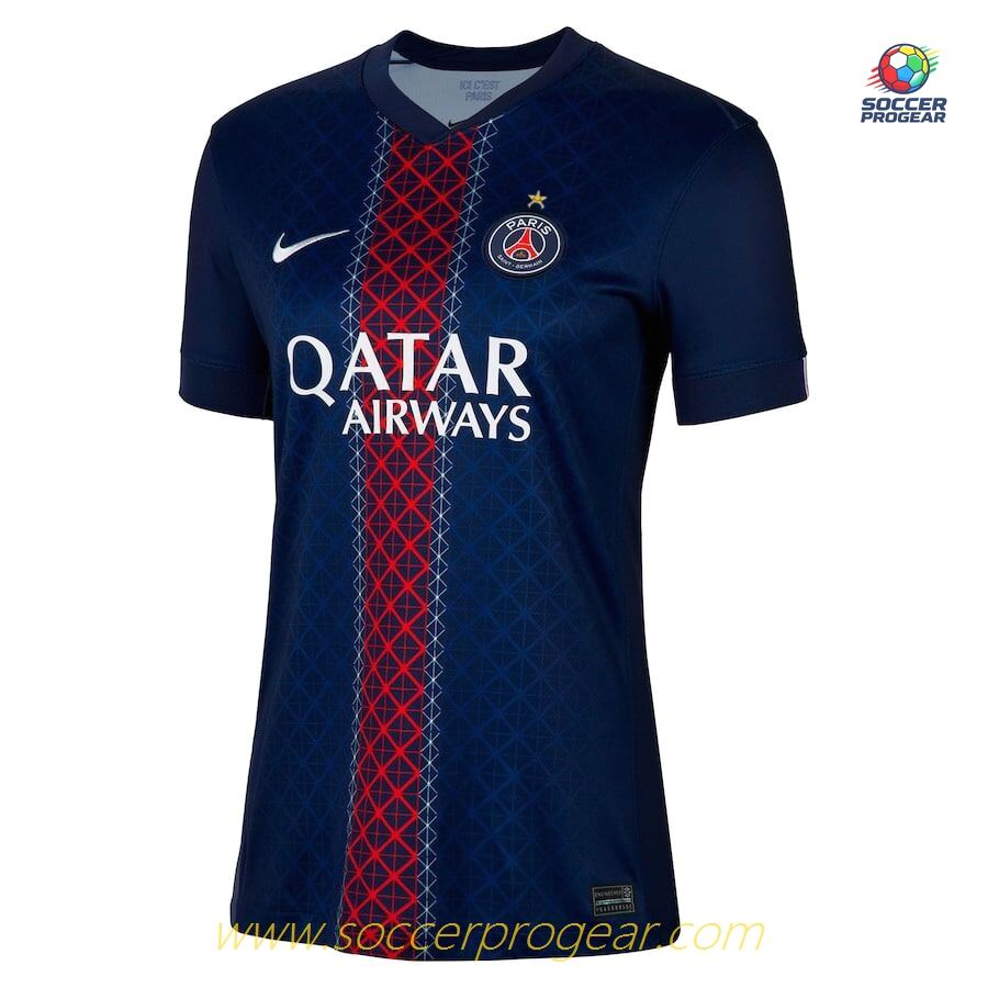 PSG Women's Edition's Home Soccer Team Shirt 2025-2026 Season 1 Star