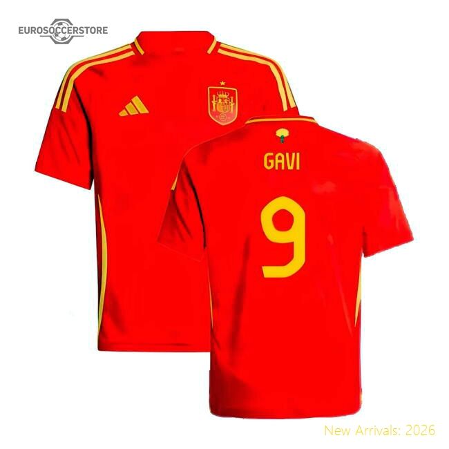 2024-2025 Campaign Spain National Main Jersey Shirt (kids) (gavi 9