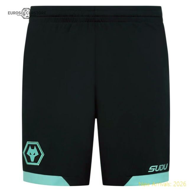 Premium 2025-2026 Wolves Away Shorts (green) - Premium Quality Baby