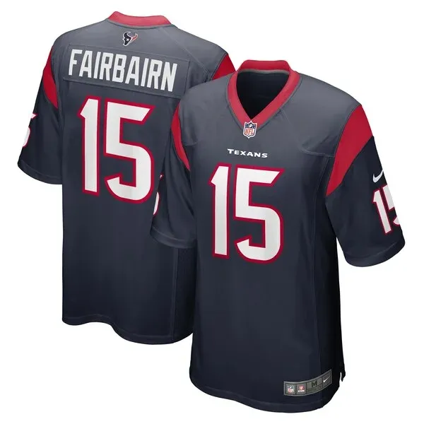 None Fairbairn Houston Game Jersey - Navy | NFL Player Jersey