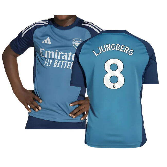 2025-2026 Arsenal Training Shirt (Blanch Blue) - Kids (Ljungberg 8)...