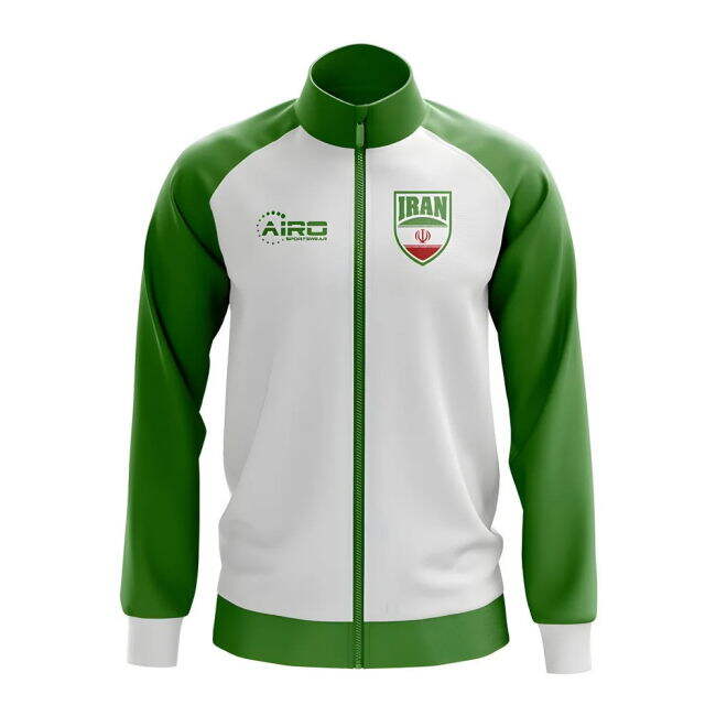 Performance-Driven Iran Concept Football Track Jacket (White)