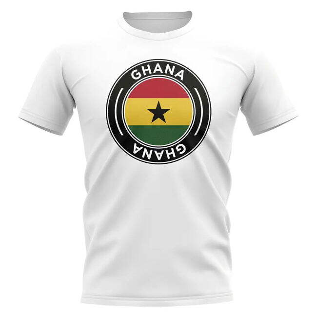 Match-Ready Aero-Dynamic Ghana Football Badge T-Shirt (White)