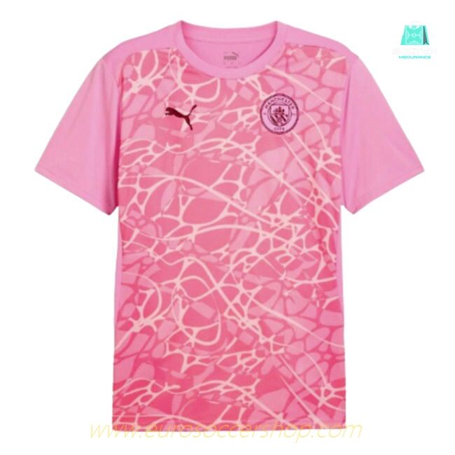 2024-2025 Man City Pre-Match Shirt (Pink) (Kelly 9)