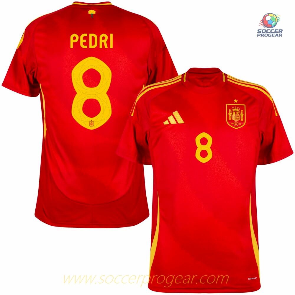 Spain Home Soccer Shirt 2024-2025 Collection Season Pedri
