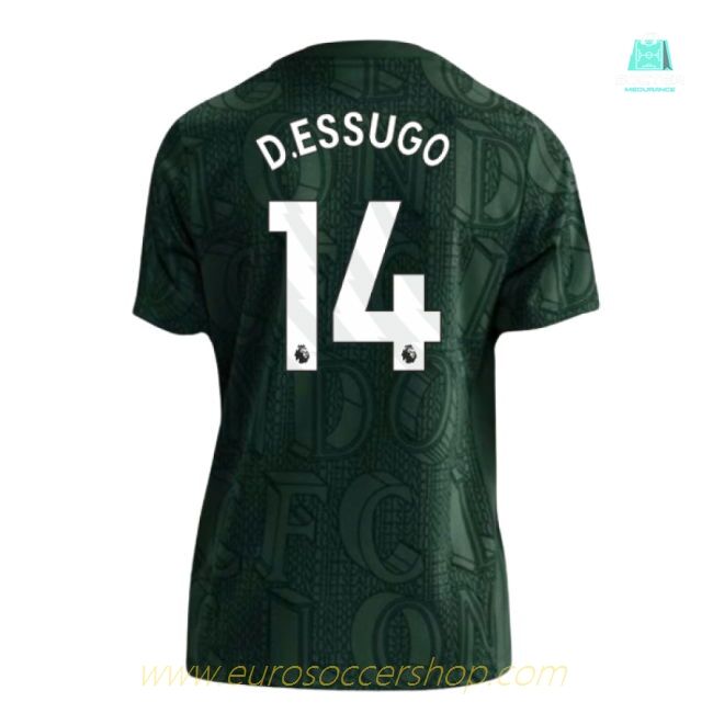 2025-2026 Chelsea Pre Match Shirt (Green) - Kids (D.Essugo 14)