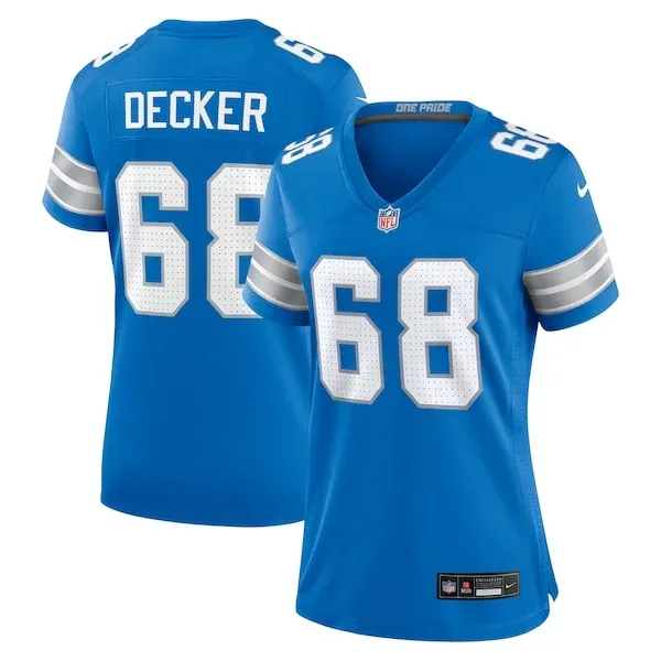None Taylor Decker Game Jersey - Blue | NFL Player Jersey | NFL Footba