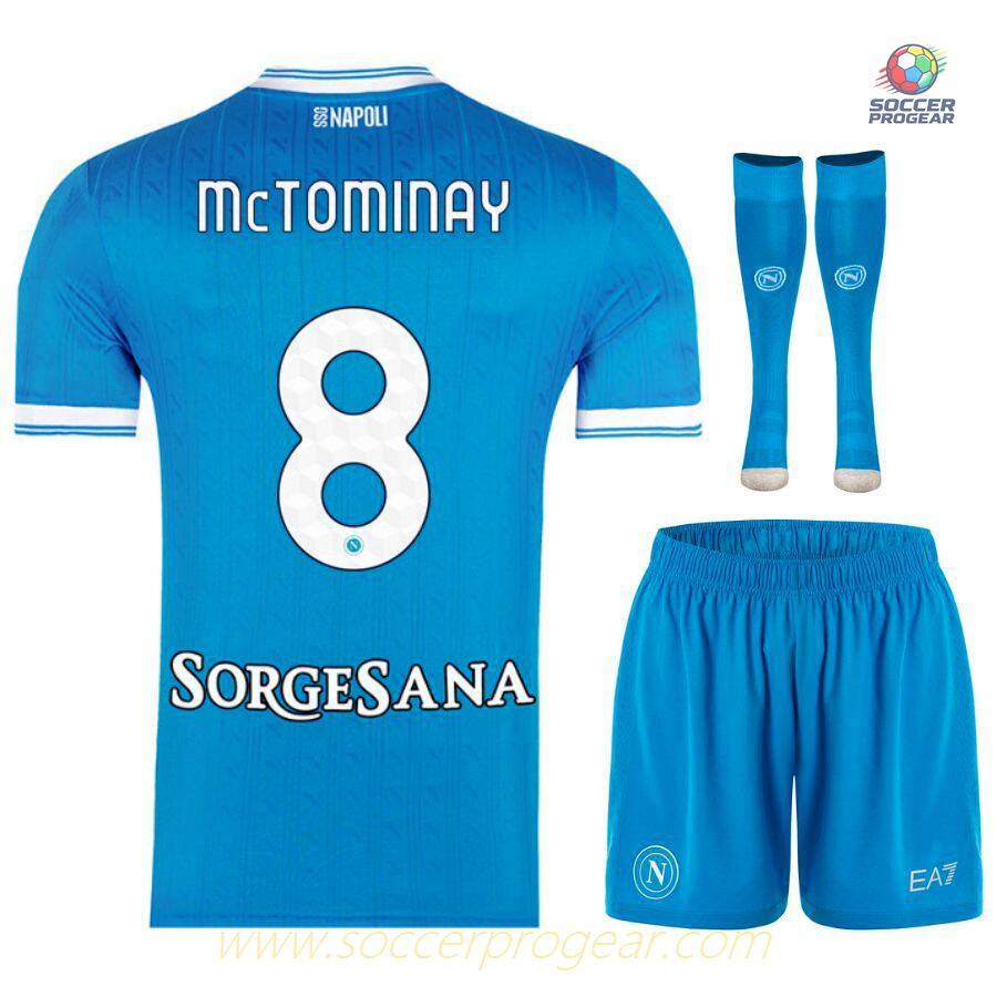 Naples Home Soccer Jersey Set Youth Soccer Jersey 2025-2026 Season Mc Tominay
