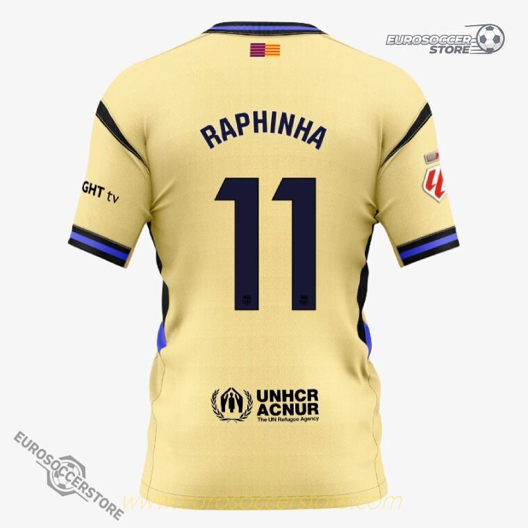 Barcelona 25-26 Season Away RAPHINHA Number 11 Football Jersey