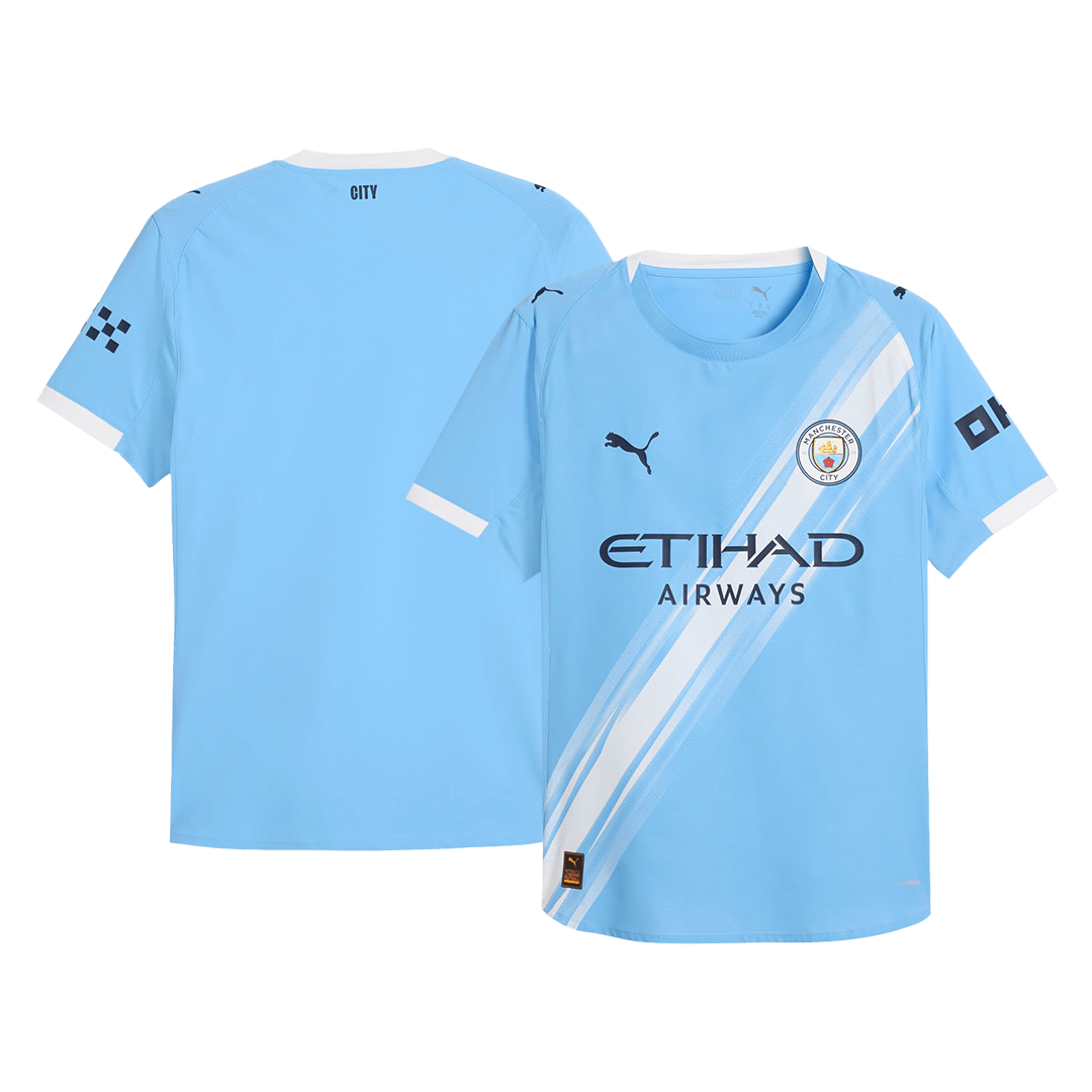 Manchester City Home Authentic Soccer Jersey 2025/26