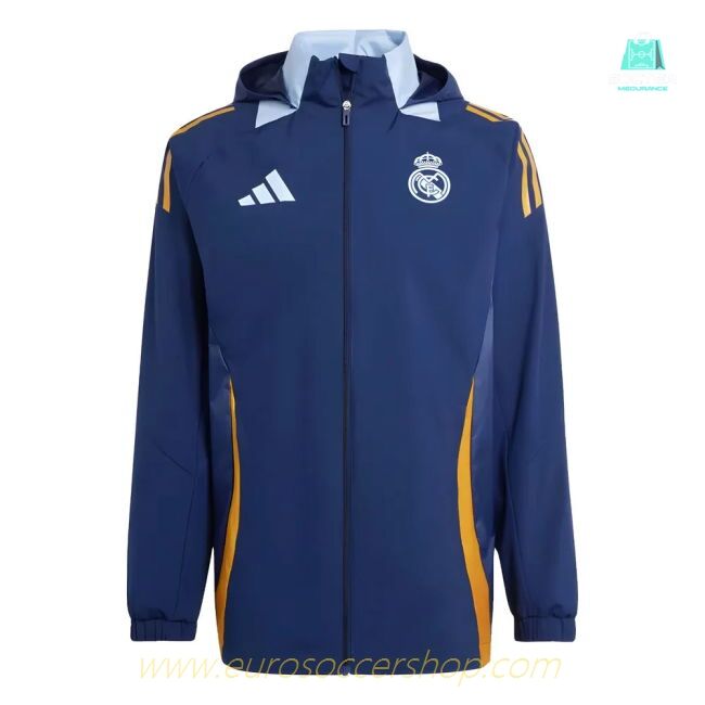 2024-2025 Real Madrid Allweather Jacket (Navy)