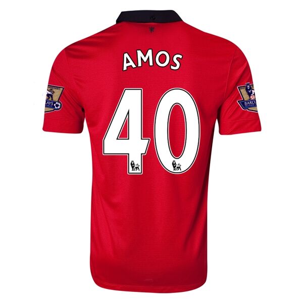 13-14 Manchester United 40 AMOS Home Jersey Shirt - Official Replica