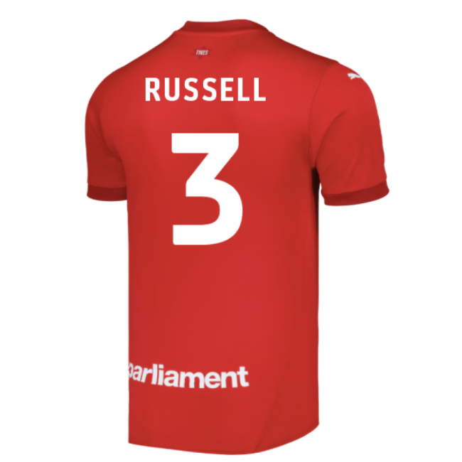 Durable Stitching Famous 2024-2025 Home Football Shirt Russell 3#144