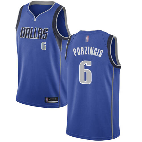DAL Kristaps Porzingis #6 Elite 2024 Icon NBA Swingman Jersey Green