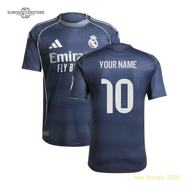 Premium-grade 2025-2026 Real Madrid Authentic Alternate Jersey (you