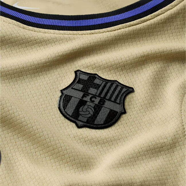 Kids Genuine 2025-2026 Barcelona Spanish Away Uniform