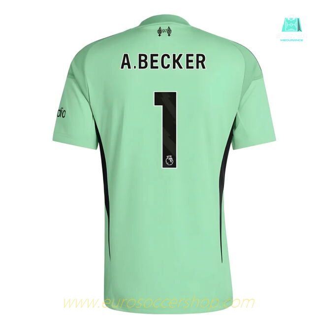 2025-2026 Liverpool Home Goalkeeper Shirt (Glory Mint) (A.Becker 1)