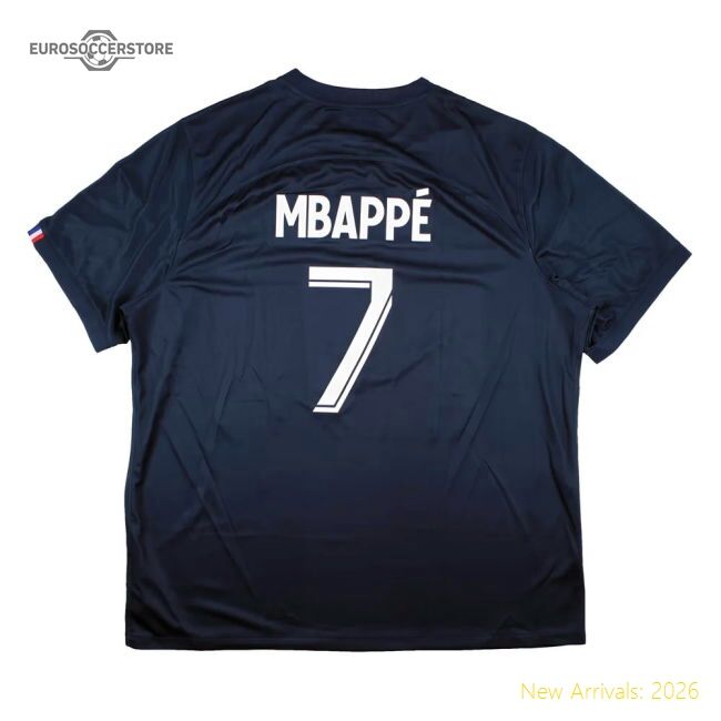 Match-Day Psg 2022-23 Home Shirt (Sponsorless) (Xxl) Mbappe #7 (Bnwt)