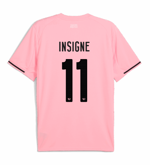 Palermo's 25-26 Home Jersey featuring INSIGNE 11