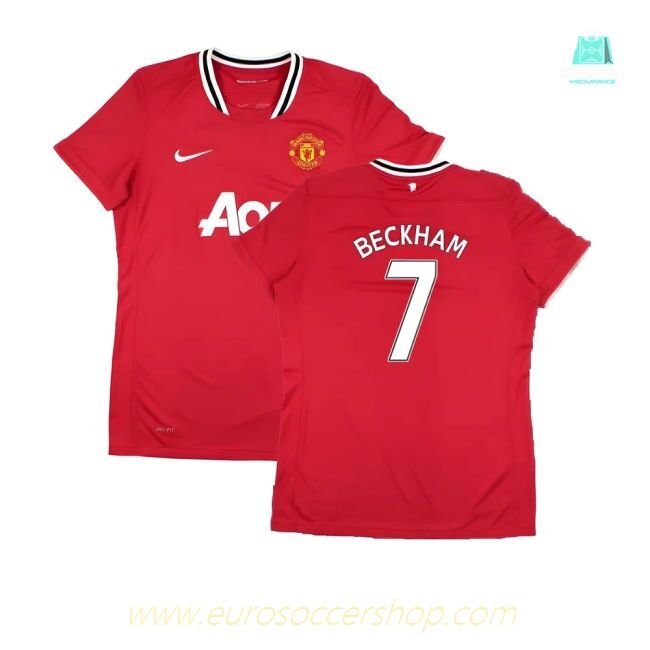Manchester United 2011-12 Home Shirt (Women\'s) ((Very Good) M) (BECKHAM 7)