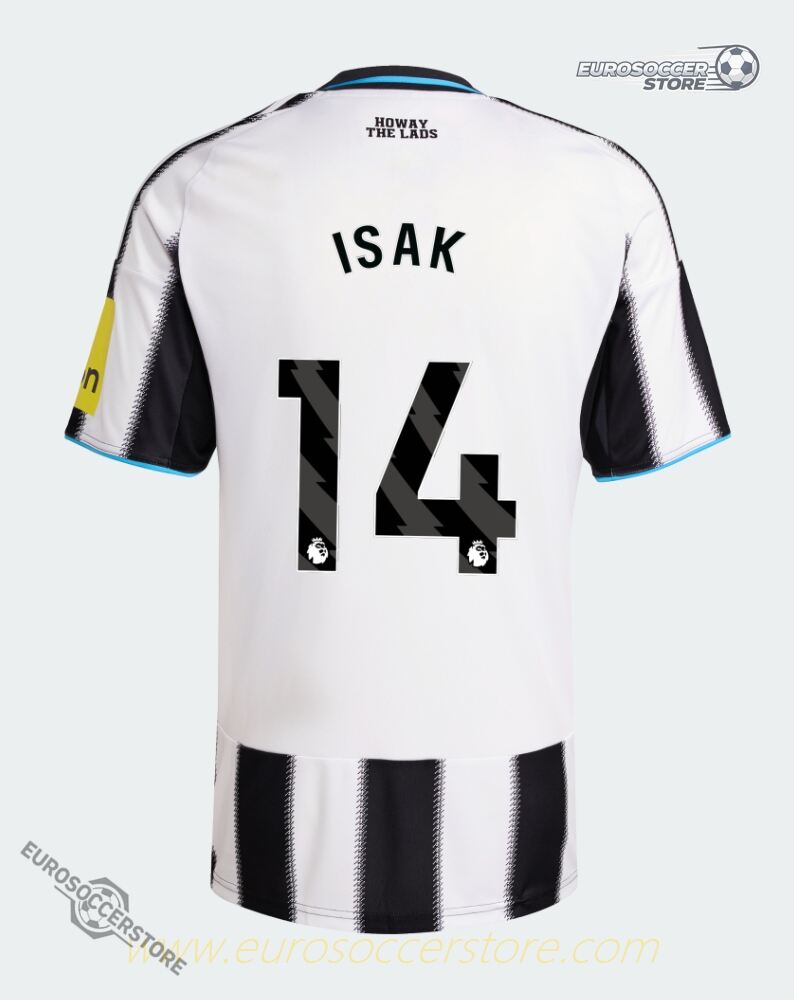 Newcastle United 25-26 Home Jersey with ISAK 14 Printing