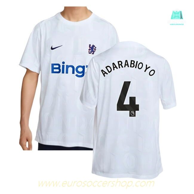 2025-2026 Chelsea Academy Pro Pre-Match Football Top (White) (Adarabioyo 4)