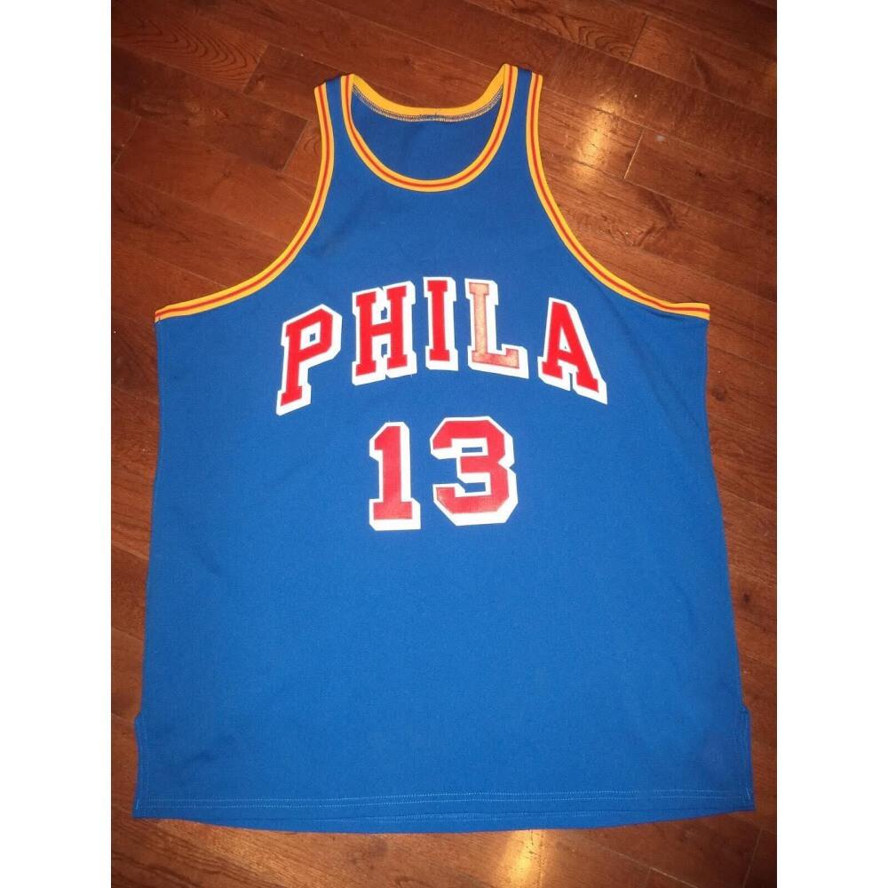 Game Day High-Quality Men's 76ers #13 Wilt None Basketball Jersey