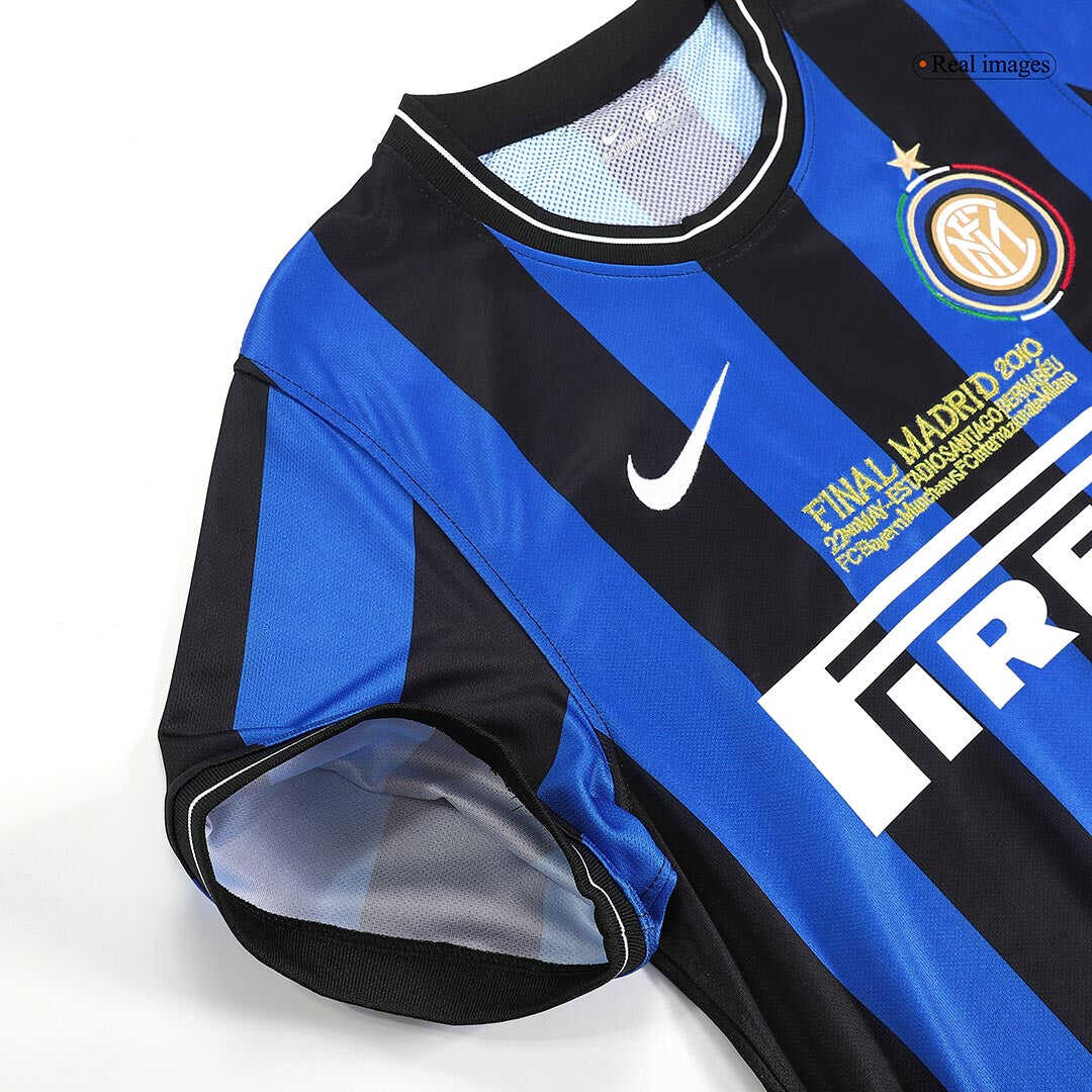 Retro 2009/10 Inter Milan Home Soccer Jersey - UCL FinalAuthentic Kit
