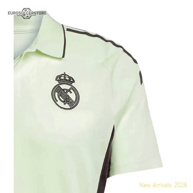 Premium 2025-2026 Real Madrid Polo Shirt (almost Lime) - Concept Creation