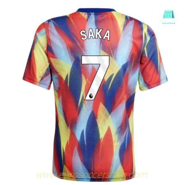 2025-2026 Arsenal Pre-Match Shirt (Victory Blue) - Kids (Saka 7)