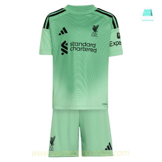 2025-2026 Liverpool Home Goalkeeper Mini Kit (Your Name)