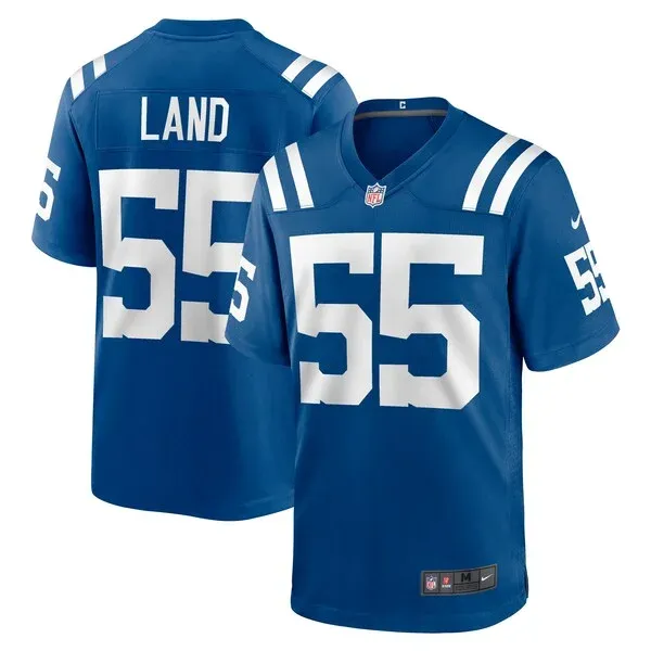 None Isaiah Land Game Jersey - Royal | NFL Player Jersey | NFL Footbal