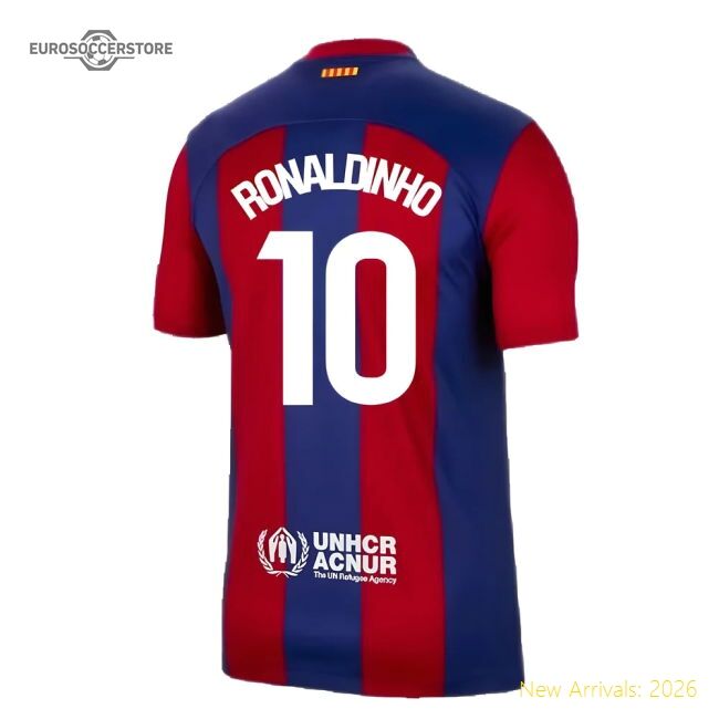 Professional-Grade 2023-2024 Barcelona Home Shirt (Ronaldinho 10)