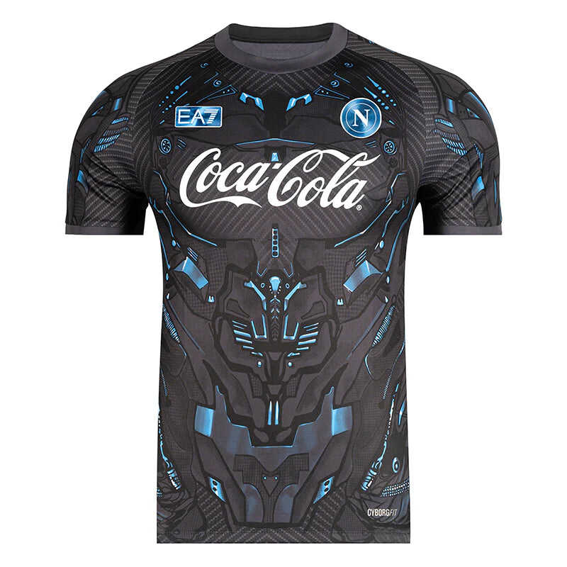 SSC Napoli Ebony Training Soccer Jersey 2025/26 Authentic Kit