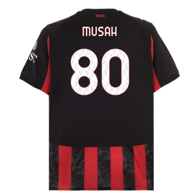 2025-2026 AC Milan Home Jersey (Adult)