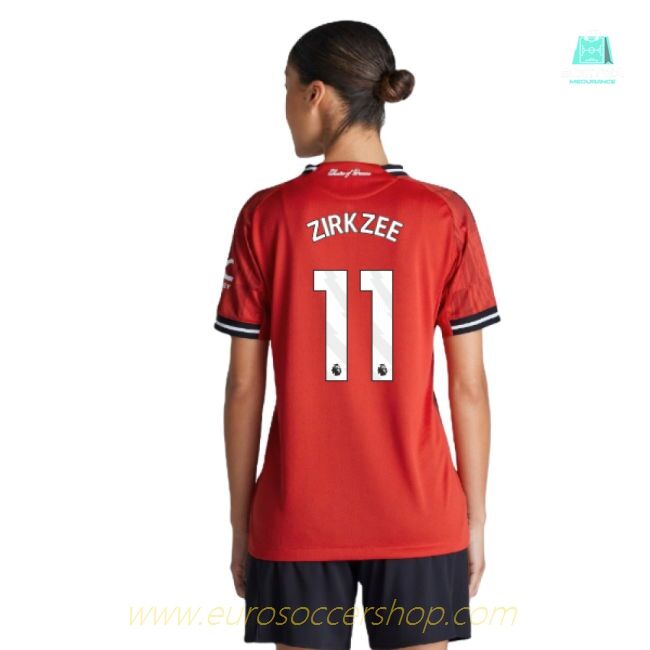 2025-2026 Man Utd Authentic Home Shirt (Womens) (Zirkzee 11)