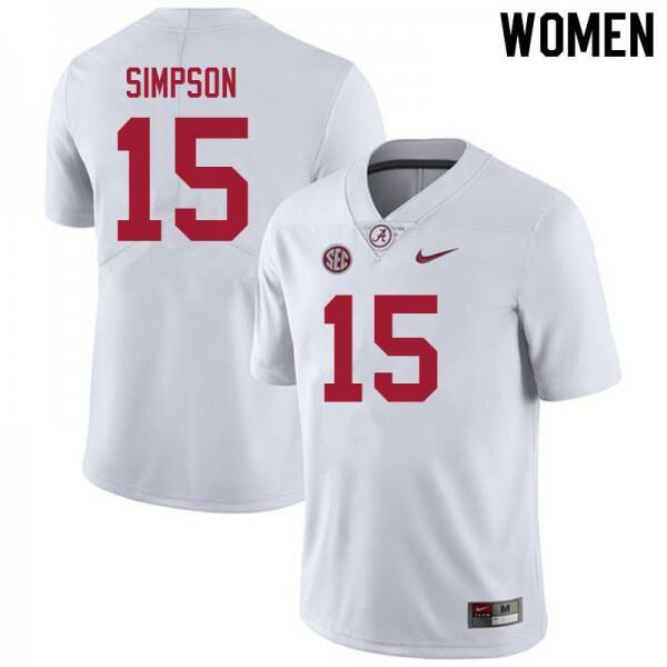 Women Alabama Crimson Tide Ty Simpson #15 Pro Replica - Budget
