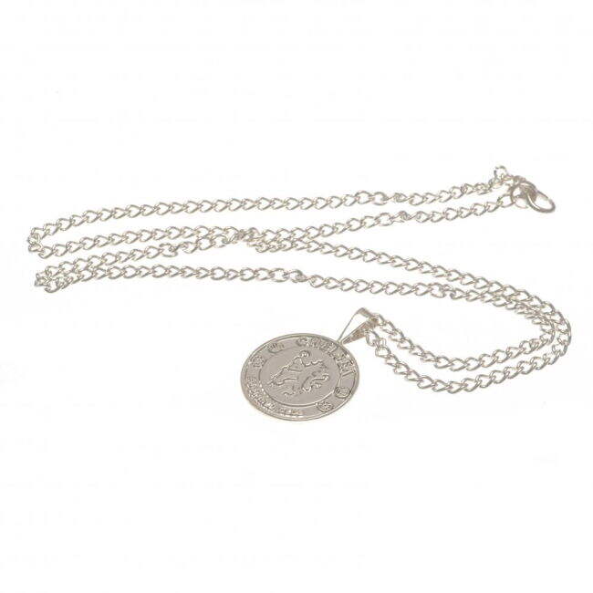Chelsea FC Silver Plated Pendant & Chain XL