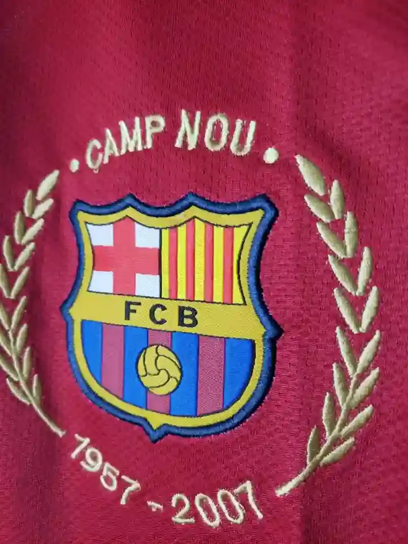 2007-2008 Barcelona Long Sleeve Jersey retro kit